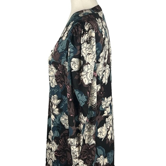 WALTER BAKER FLORAL PUFF SLEEVE KENDALL MAXI DRESS IN TULIP CRUSH NWT SIZE M - Picture 6 of 15